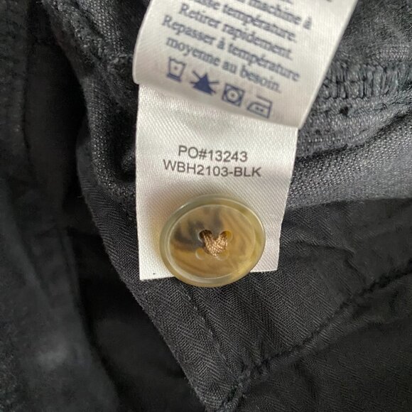 Faherty Orion‎ Velvet Ankle Pants Women's Small Black Tie Waist NWT PT-1896 - Picture 15 of 15